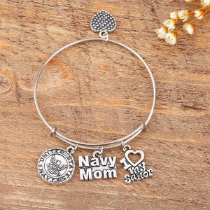 Navy Mom Bracelet